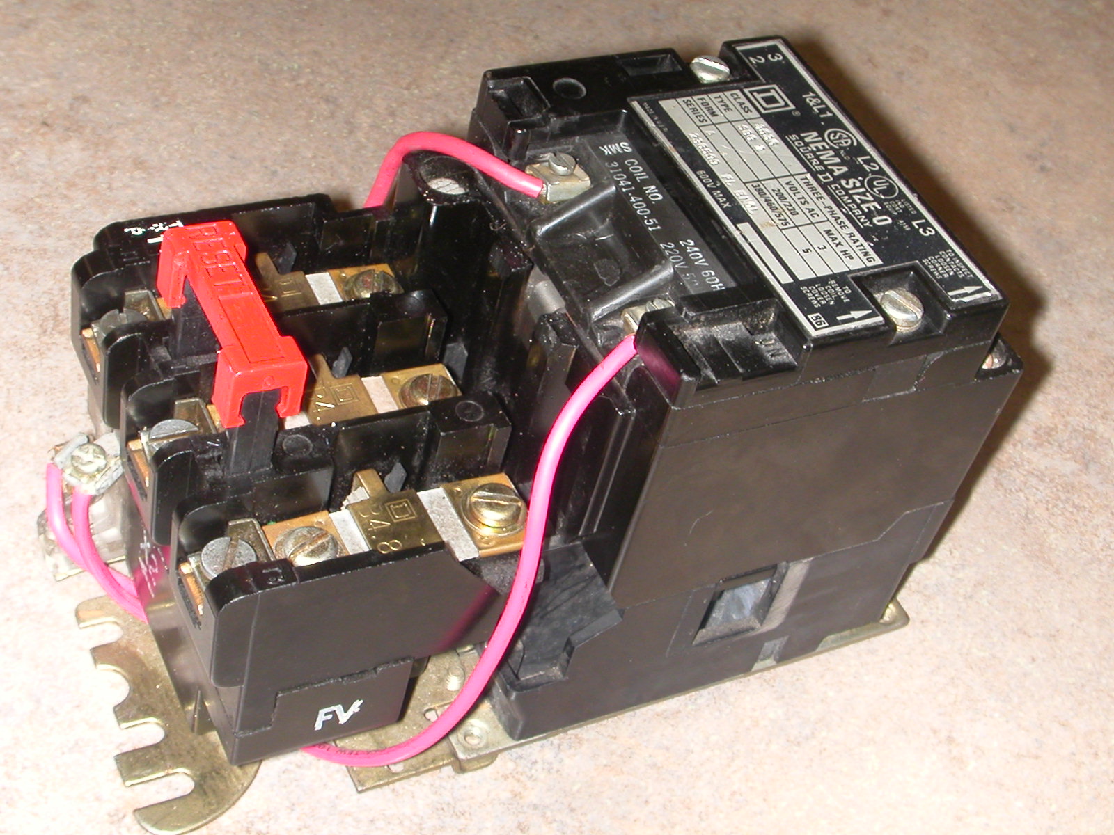 Square D  3-Phase Size 0 Electric Motor Starter